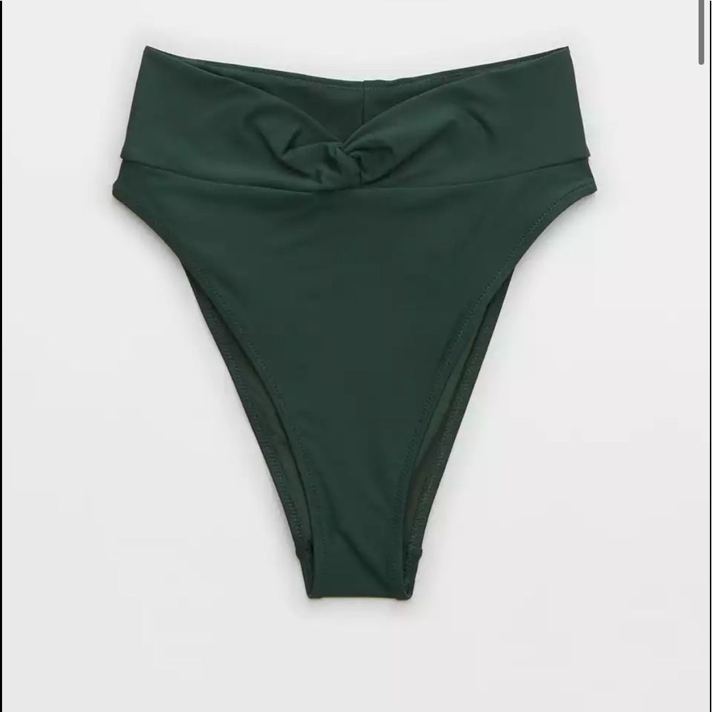 Aerie Twist High cut cheeky bikini bottom